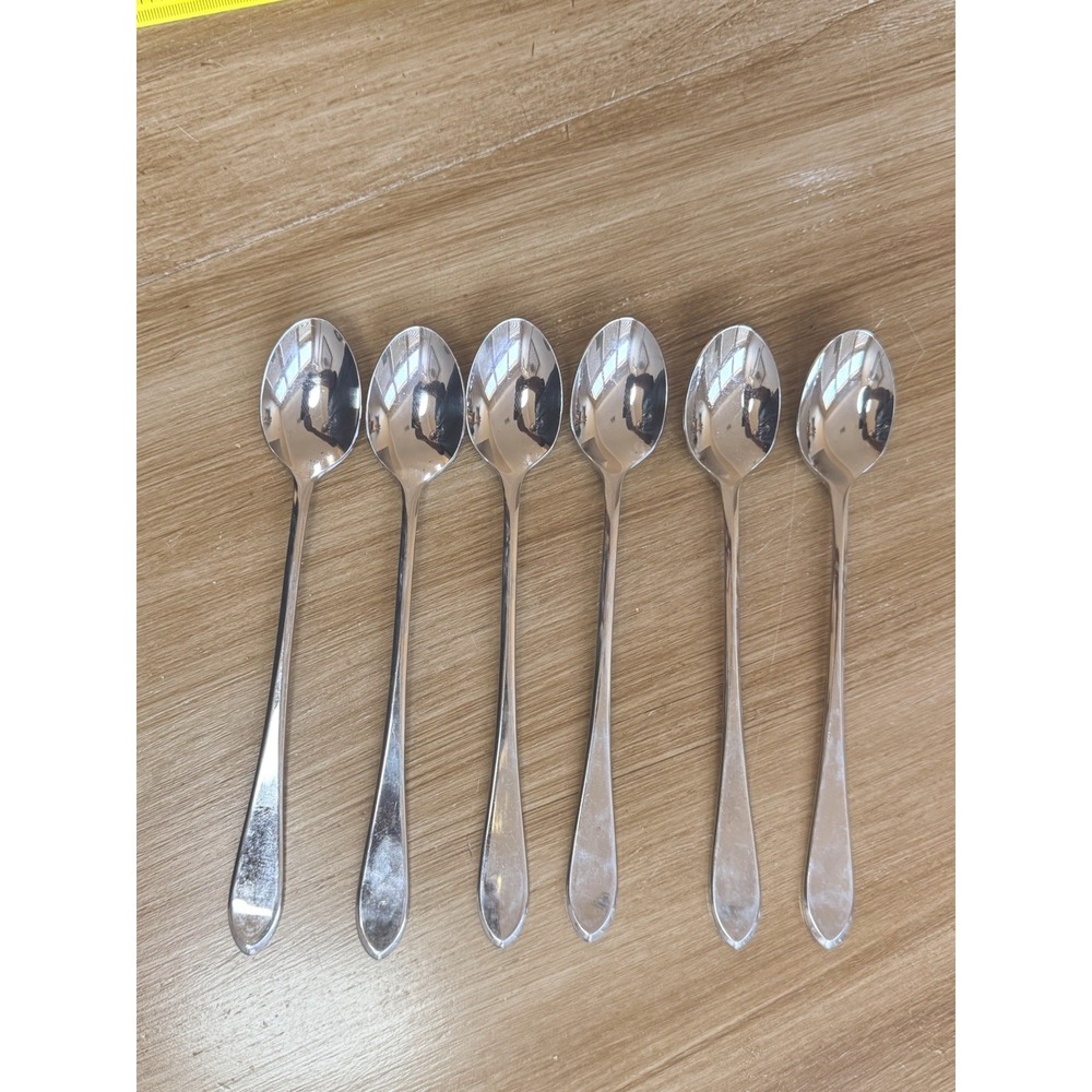 Gorham Georgetown NEW Stainless 18/8  Japan (6) Ice Teaspoons 7 3/4" GLOSSY